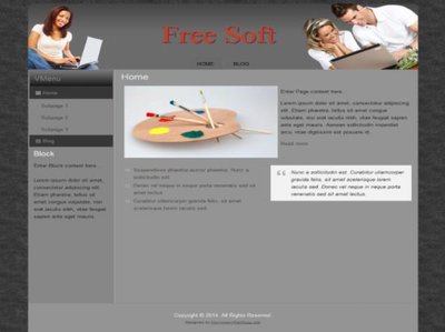 Шаблон сайта бесплатных программ для CMS Joomla 3